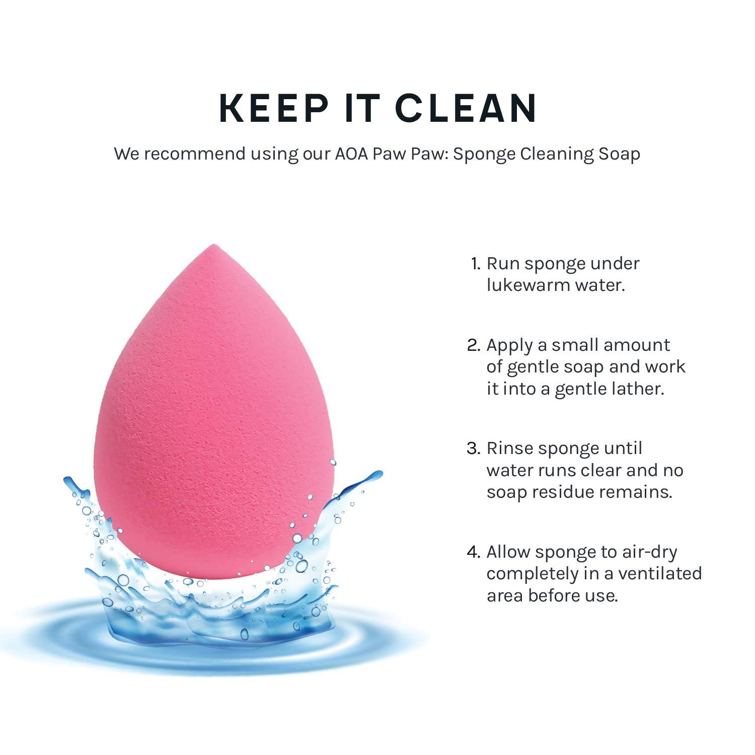 AOA Studio Collection makeup Sponge Set Latex Free