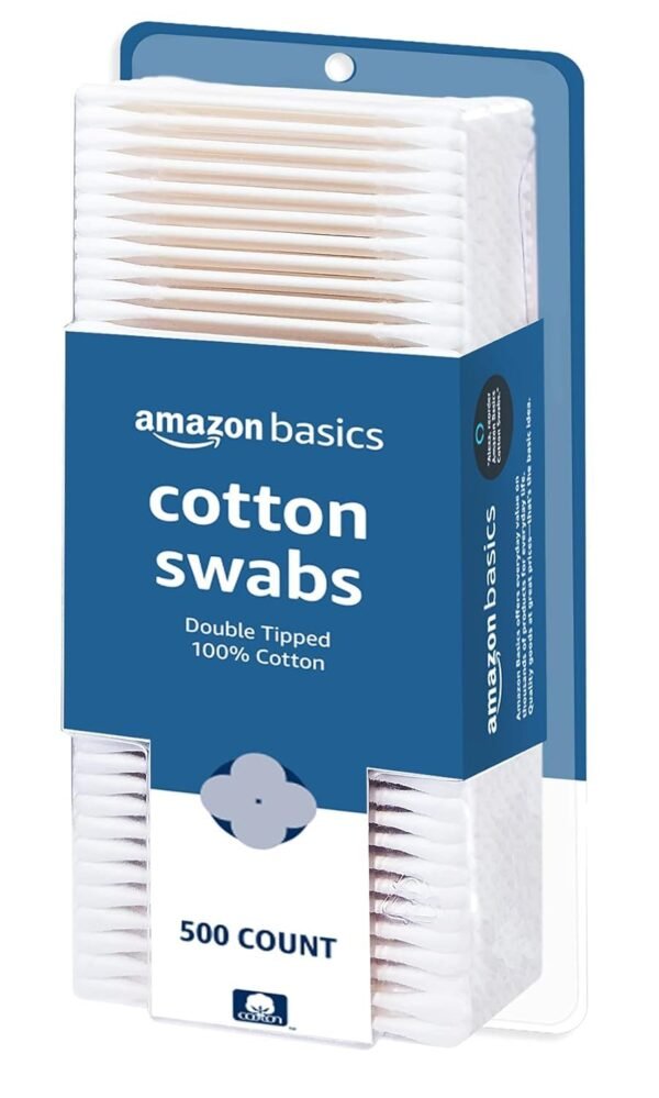 Amazon Basics Cotton Swabs for Personal Hygiene