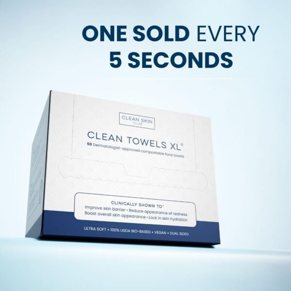 Skin Club Clean Towels100% USDA Biobased Face Towel - Image 3