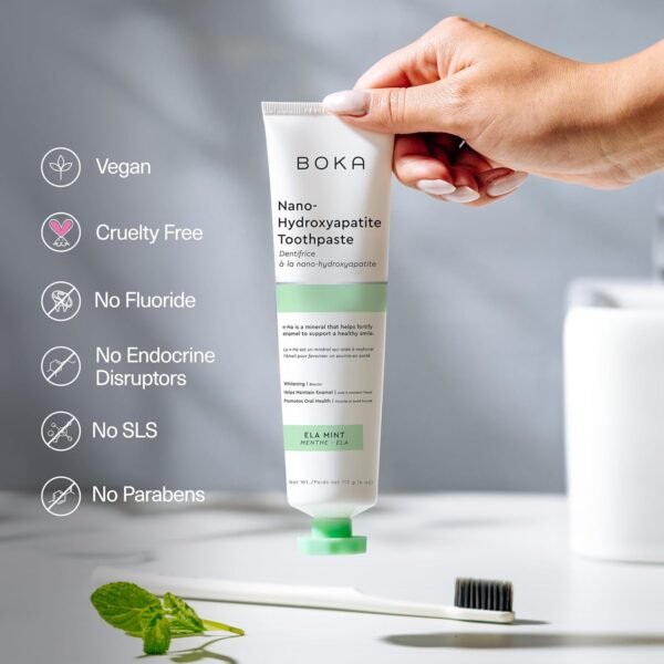 Boka Fluoride Free Toothpaste Nano Hydroxyapatite, US Manufactured - Image 3