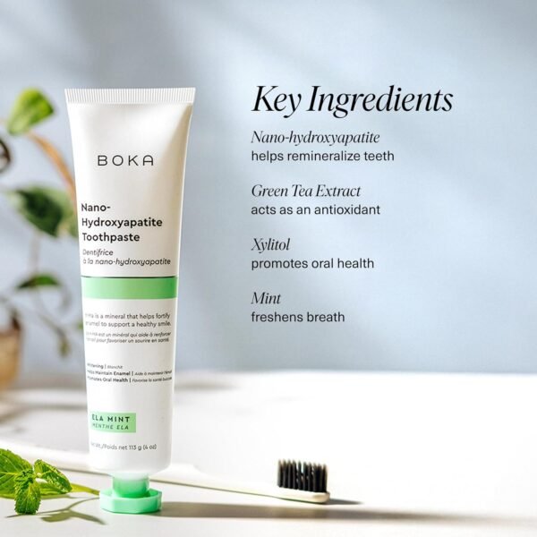 Boka Fluoride Free Toothpaste Nano Hydroxyapatite, US Manufactured - Image 2