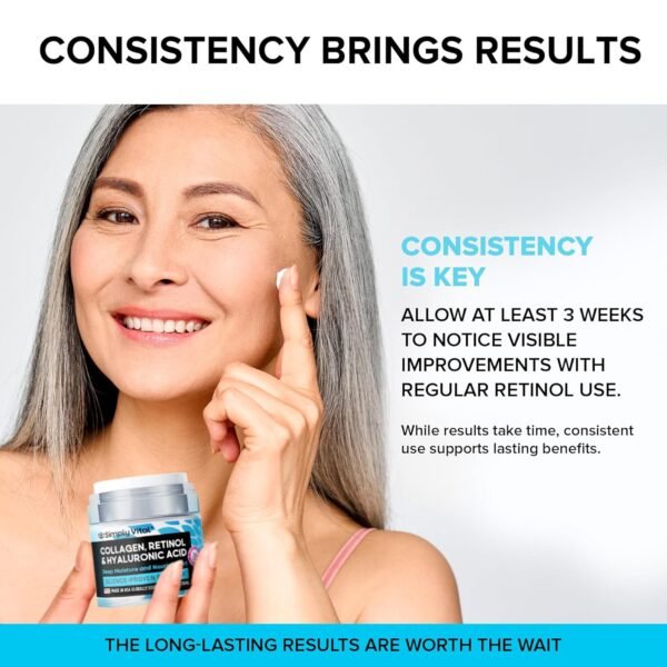 SimplyVital Collagen, Retinol & Hyaluronic Acid Cream - Image 2