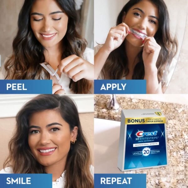 Teeth Whitening Strip Kit, 44 Strips (22 Count Pack) - Image 6