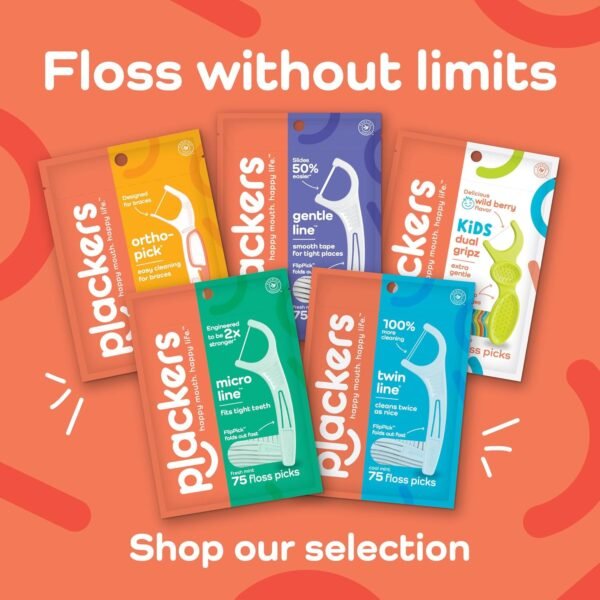 Plackers Micro Line Dental Floss Picks, Fold-Out FlipPick, Tuffloss, - Image 3