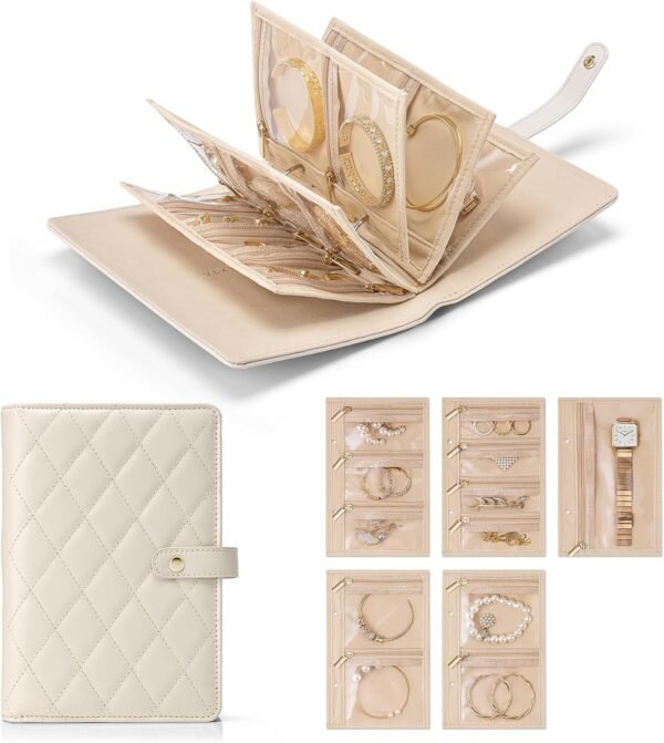Travel Jewelry Organizer Case,Jewelry Storage Book Ring Binder