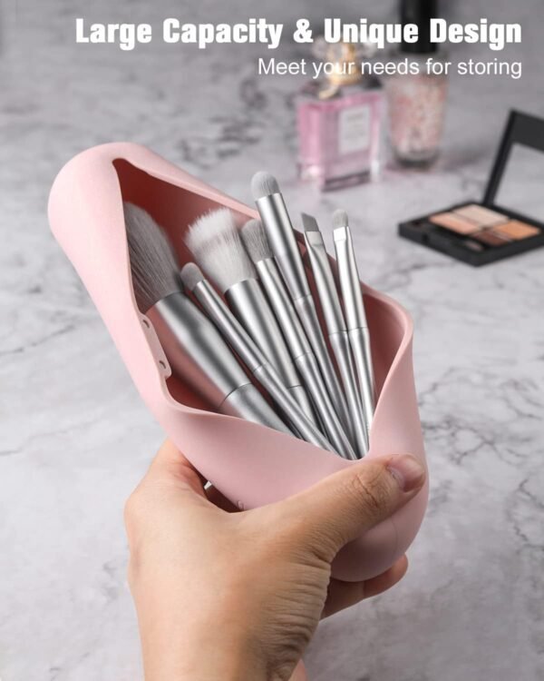 Large Travel Makeup Brush Holder, Magnetic Anti-fall - Image 7