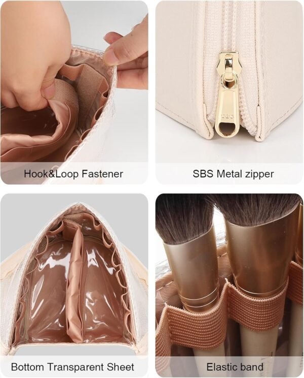 Makeup Brush Holder ,Portable Make-up Organizer Bag - Image 7