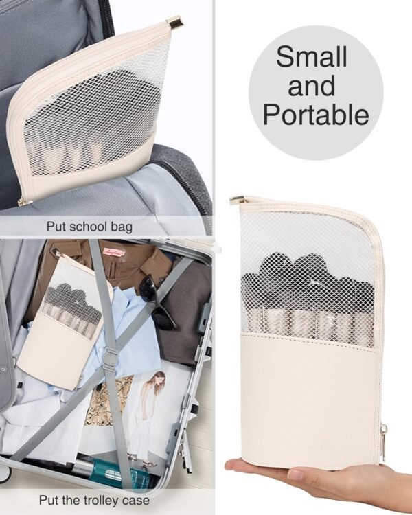 Makeup Brush Holder ,Portable Make-up Organizer Bag - Image 5