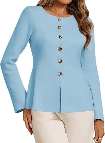 Cicy Bell Womens Button Up Cardigan Sweaters - Image 4