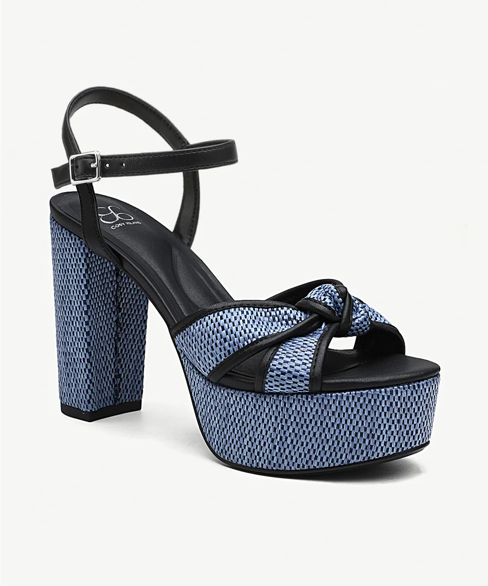 Elegance Raffia Platform Sandals - Image 5