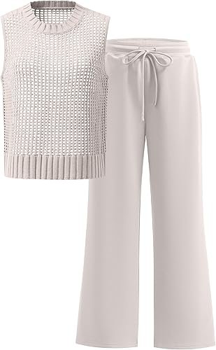 ANRABESS Women 2 Piece Summer Outfits 2025 Crochet - Image 10