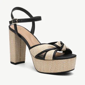 Elegance Raffia Platform Sandals