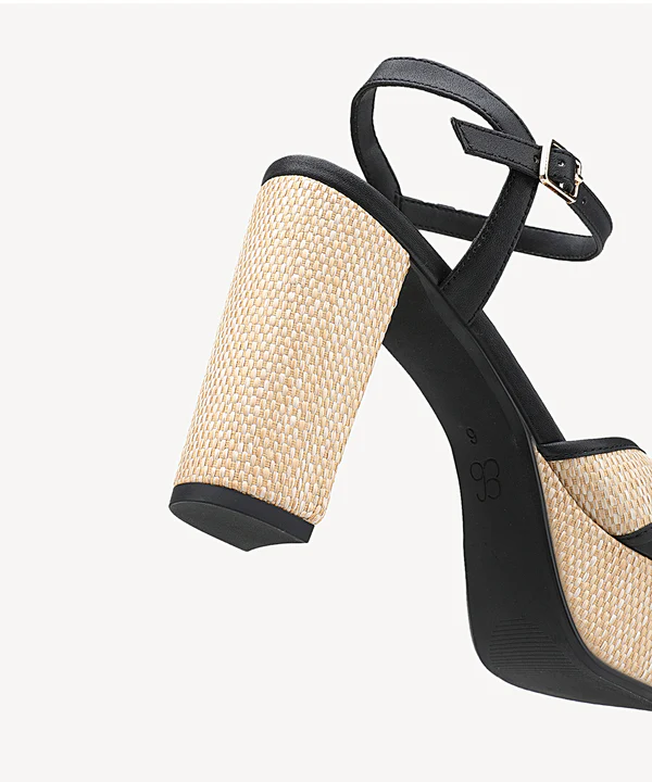 Elegance Raffia Platform Sandals - Image 6