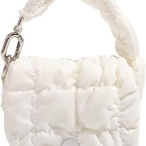 Super Mini Quilted Bag Puffer Wristlet Clutch Purse Nylon Padded