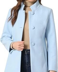 Allegra K Women's Winter Overcoat Mid-Long