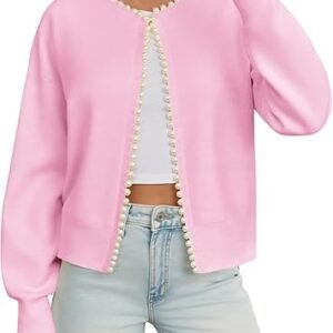 Saodimallsu Womens Fall Open Front Cardigan Sweaters