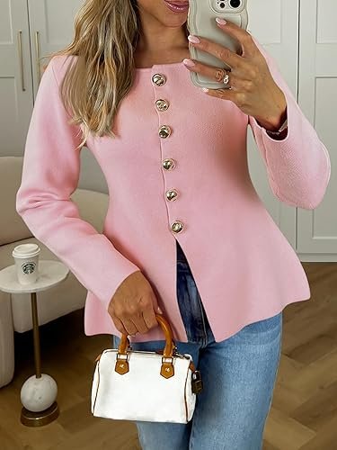 Cicy Bell Womens Button Up Cardigan Sweaters - Image 16