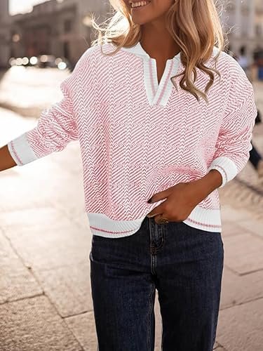 Saodimallsu Womens Fall Sweaters Tops Lapel