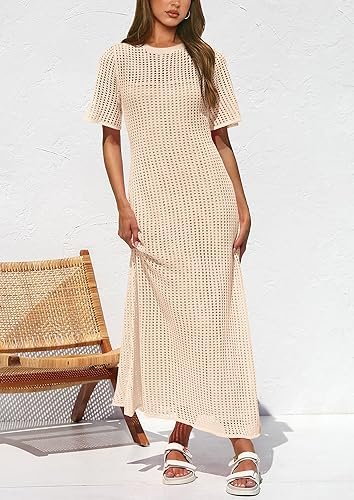 PRETTYGARDEN Womens Eyelet Cover Up Dress 2025 - Image 7