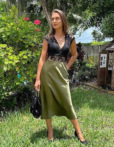 Zeagoo Skirts for Women High Waist Skirt Elegant - Image 5