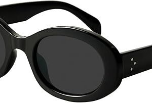 Mosanana Oval Retro Trendy Sunglasses for Women