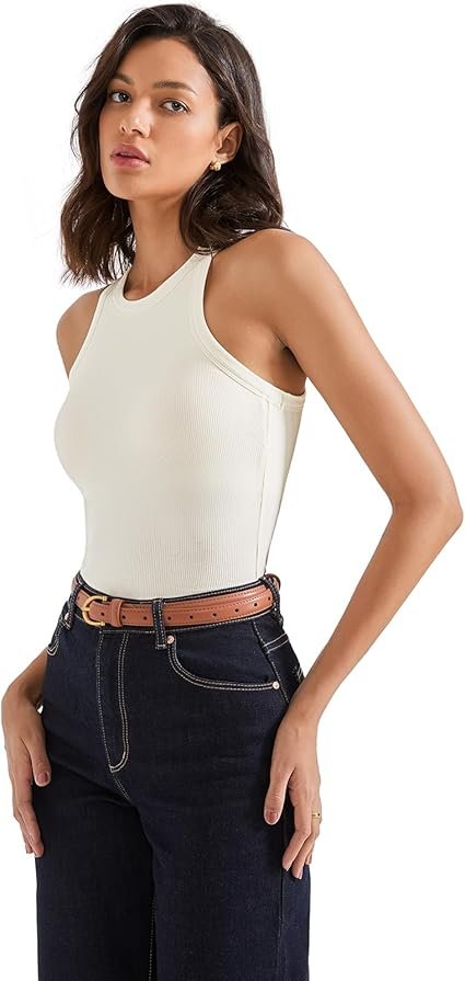 SUUKSESS Women Padded Cotton Ribbed Tank Tops - Image 5