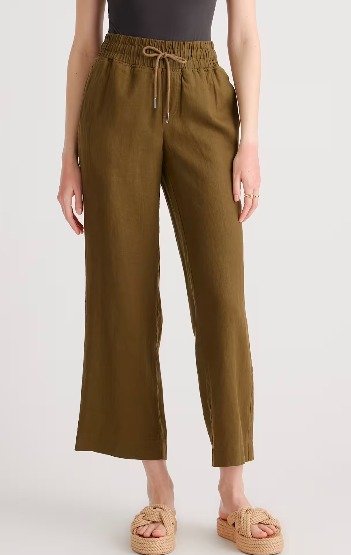 100% European Linen Wide Leg Pants
