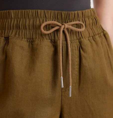 100% European Linen Wide Leg Pants - Image 3