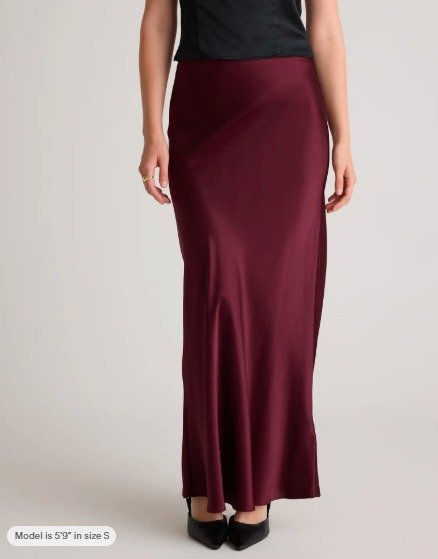 100% Washable Silk Maxi Skirt - Image 3