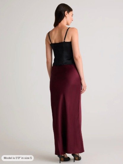 100% Washable Silk Maxi Skirt - Image 4