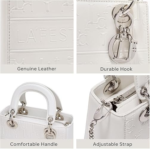 Genuine Leather Handbag for Women,Ladies Top Handle - Image 5