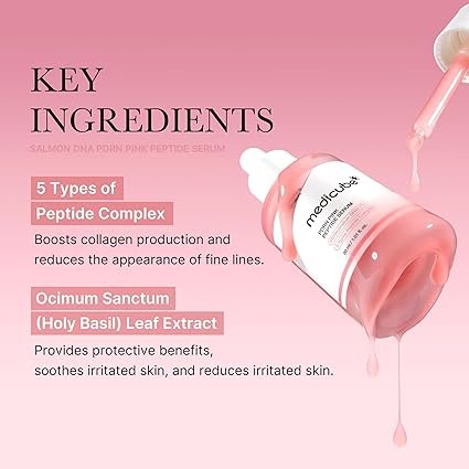 medicube Salmon DNA PDRN Pink Peptide Serum, Pink glow