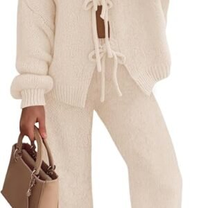 ZESICA Women's 2 Piece Outfits Lounge Pajama Sets