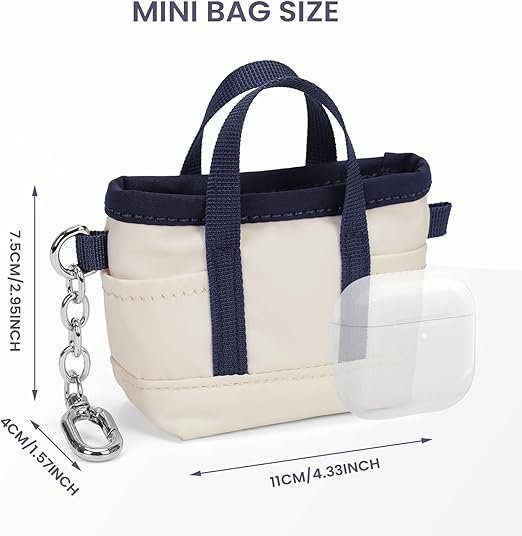 Coin Purse Mini Tote Bag Keychain Small Change Purse