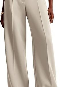 NIMIN Women Wide Leg Pants High Waisted Business