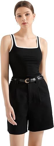 SUUKSESS Women Padded Cotton Ribbed Long Tank Tops - Image 6